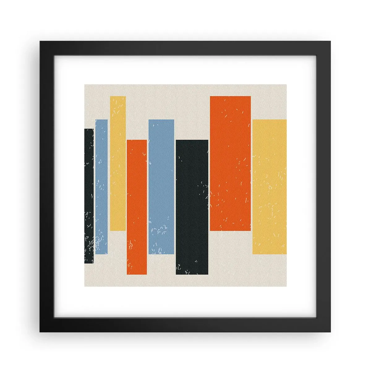 Plakat i sort ramme - Optagelse af musik - 30x30 cm