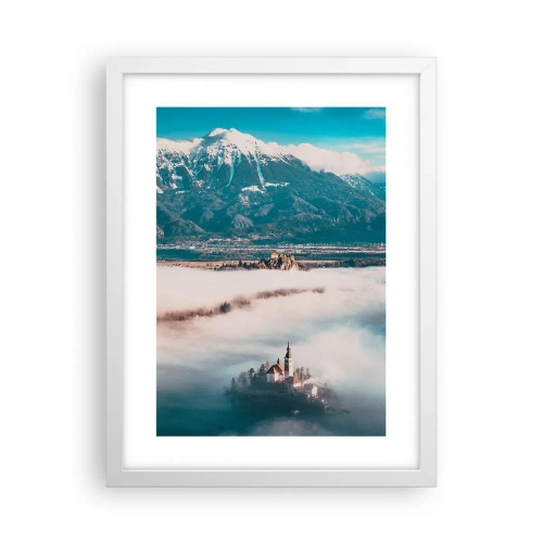 Plakat i hvid ramme - Begyndelsen på et eventyr - 30x40 cm