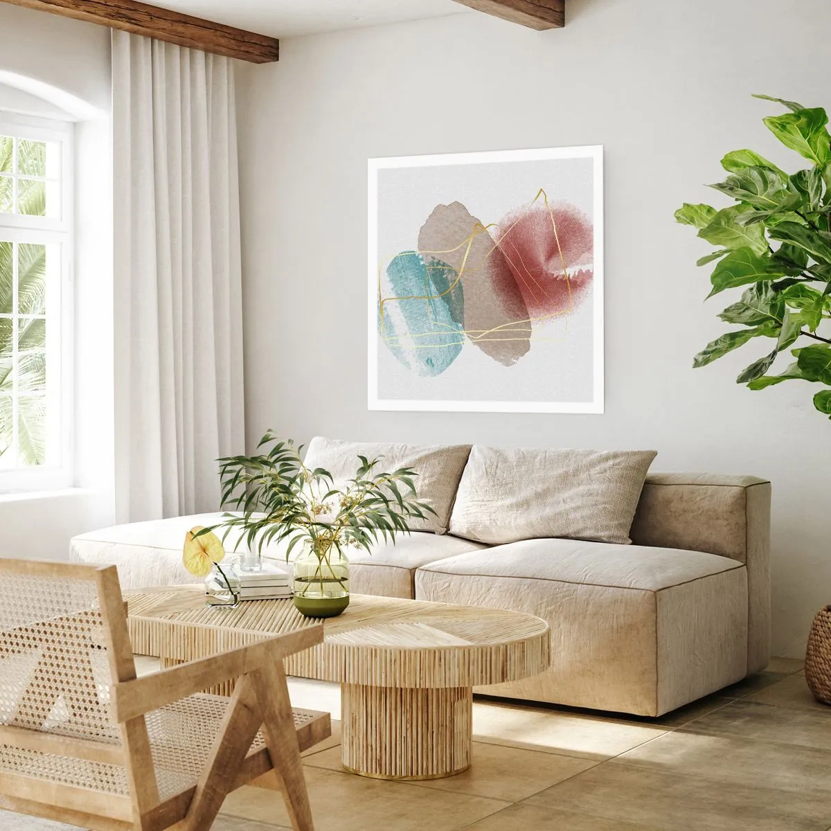 Plakat - Rummets perler - 40x40 cm