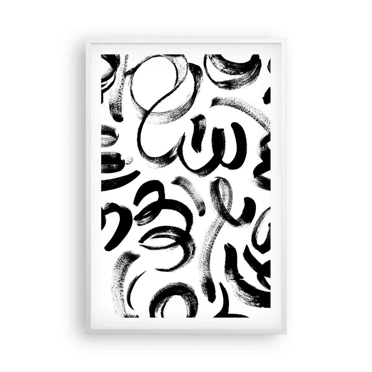 Plakat i hvid ramme - I sort og hvidt - 61x91 cm