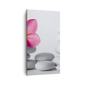 Lærredstryk - Billede på lærred - Sten på sten, og på denne sten... - 45x80 cm