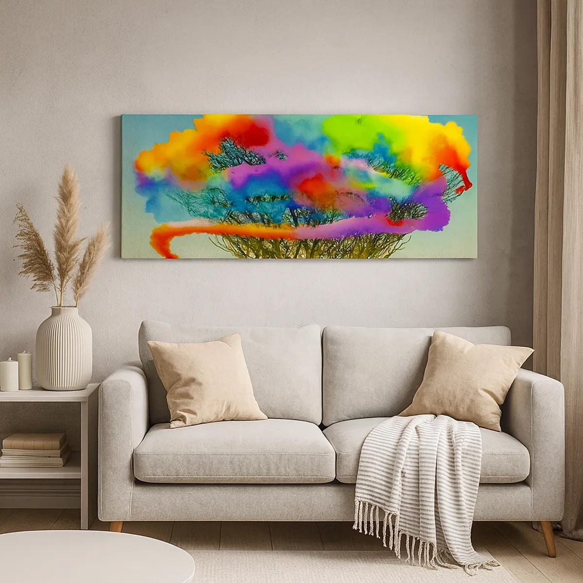 Lærredstryk - Billede på lærred - Giv liv til denne verden - 30x30 cm