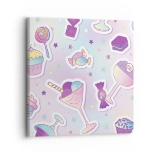 Lærredstryk - Billede på lærred - At have en fødselsdag hver dag - 30x30 cm