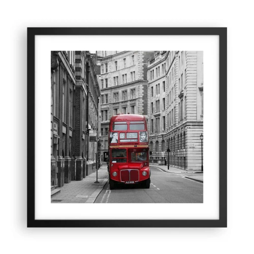 Plakat i sort ramme - Hverdagen behøver ikke at være grå - 40x40 cm