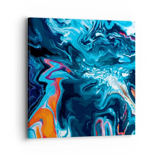 Lærredstryk - Billede på lærred - En rejse ind i himlen - 40x40 cm