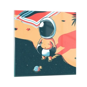 Billede på glas - Fra et andet perspektiv - 40x40 cm