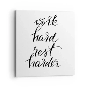 Lærredstryk - Billede på lærred - Balance i livet - 70x70 cm