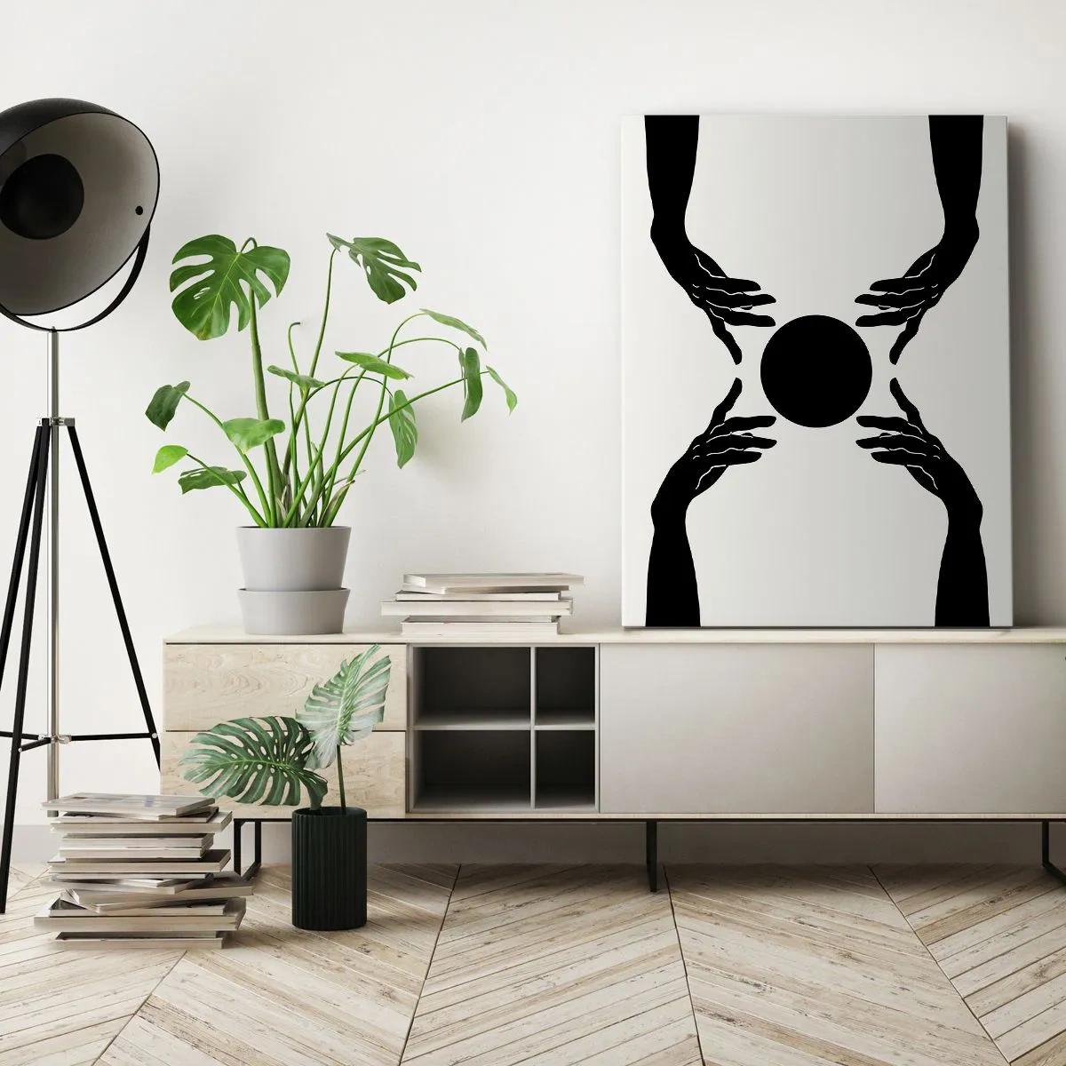 Lærredstryk - Billede på lærred - Et hemmeligt tegn - 50x70 cm