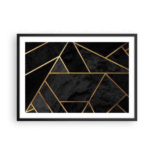 Plakat i sort ramme - Mørke og lys - 70x50 cm