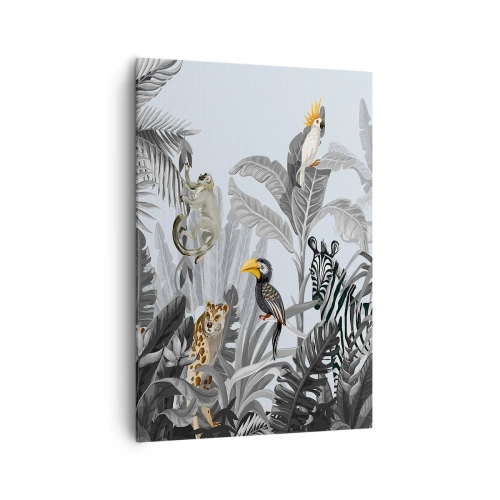 Lærredstryk - Billede på lærred - En afrikansk fabel - 70x100 cm