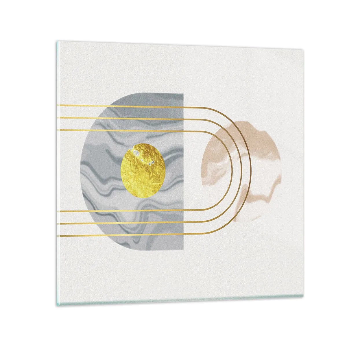 Billede på glas - Lysstyrke og udstråling - 70x70 cm