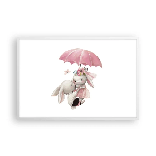 Plakat i hvid ramme - Det er kærlighed - 91x61 cm