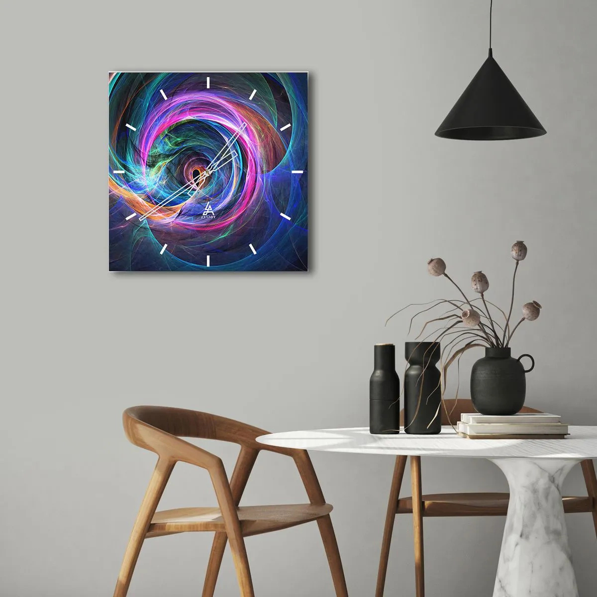 Vægur, Uret - Hvor vil du tage mig hen? - 30x30 cm