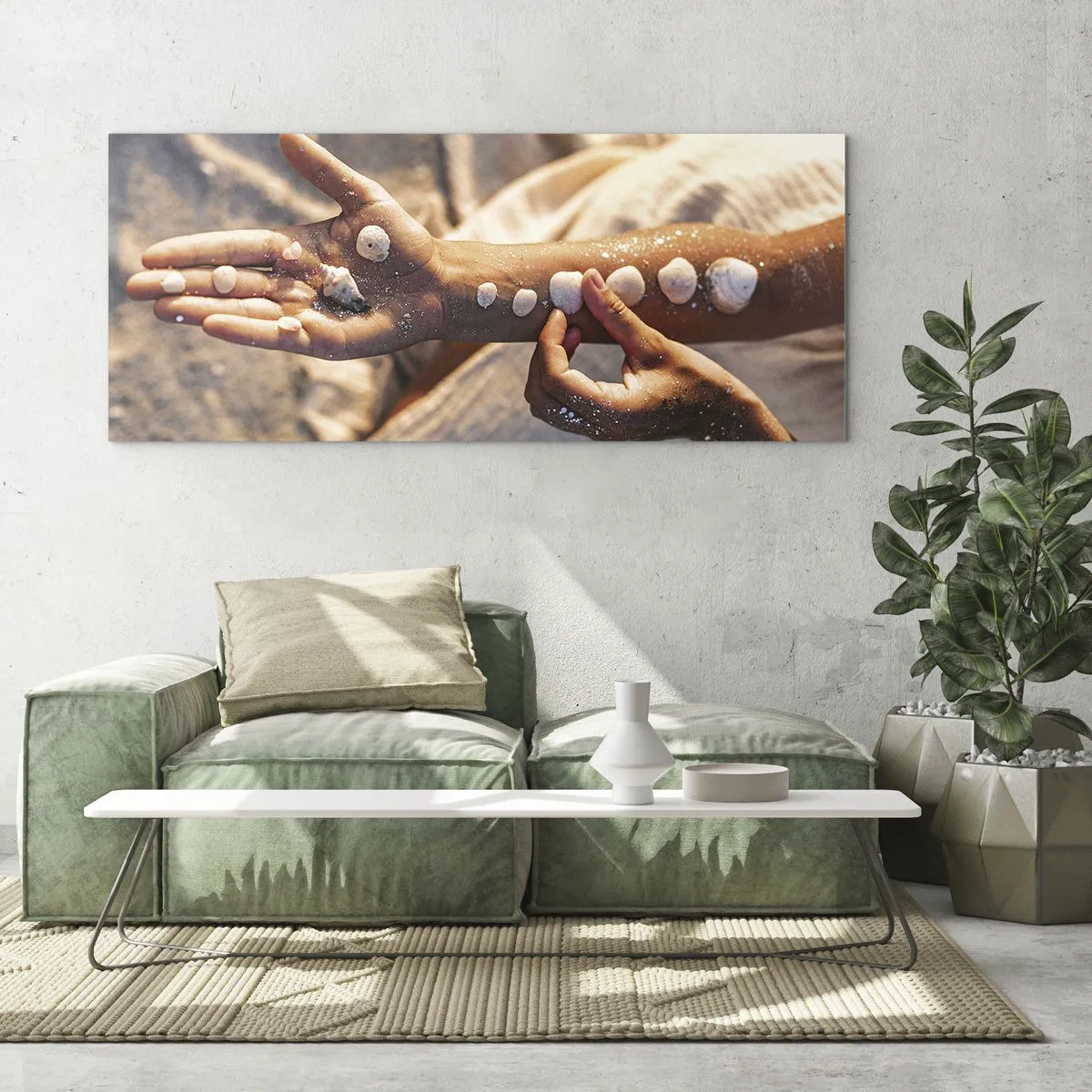 Billede på glas - Skønhed inden for rækkevidde - 120x50 cm