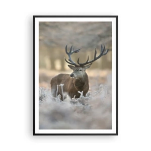 Plakat i sort ramme - En frisk morgen - 70x100 cm