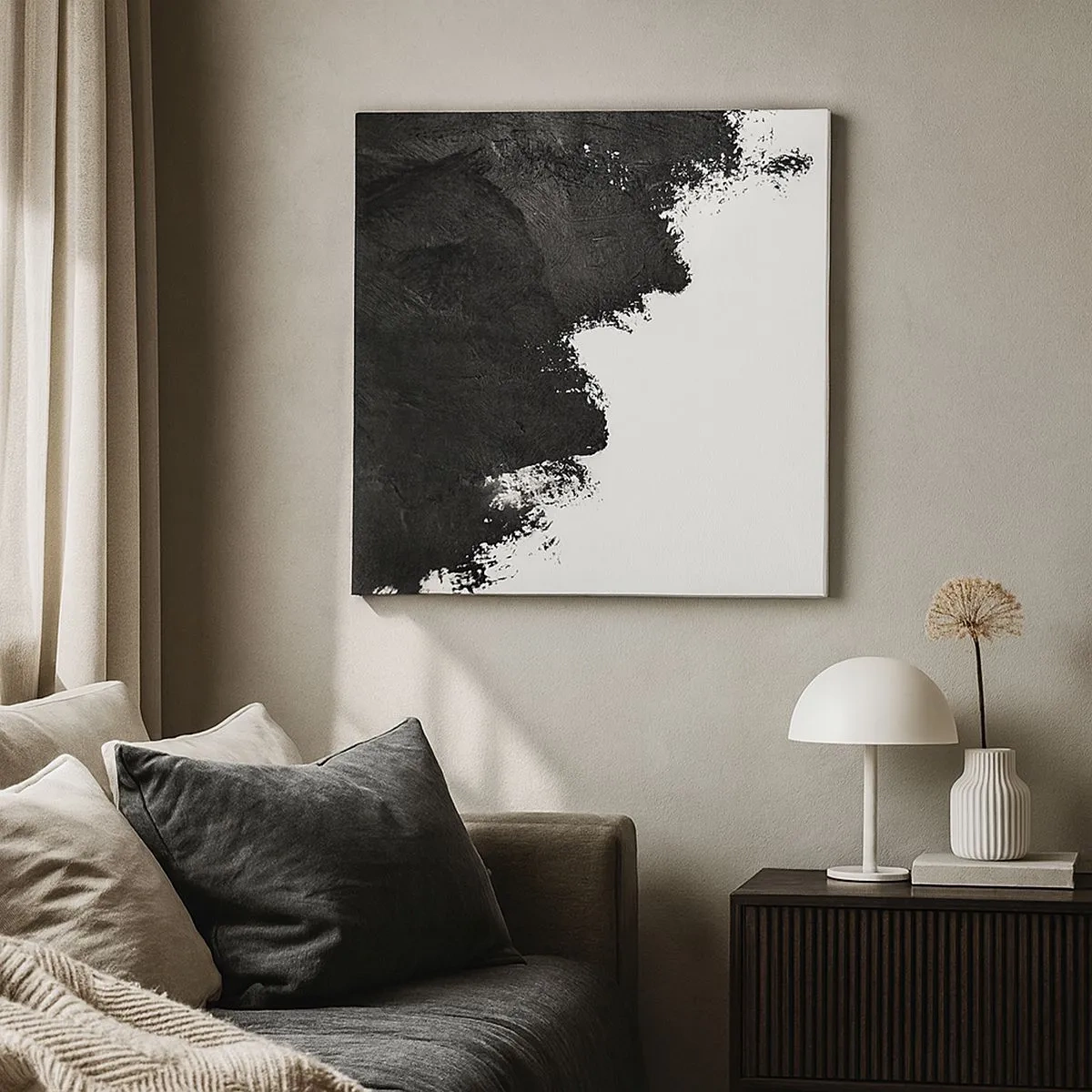 Lærredstryk - Billede på lærred - Elementer: jord - 30x30 cm