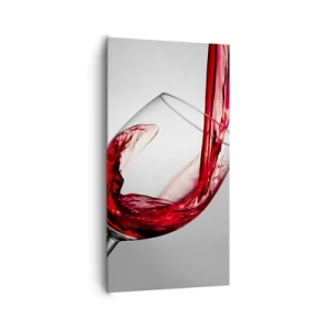 Lærredstryk - Billede på lærred - Farve - bevægelse - lyd - 65x120 cm