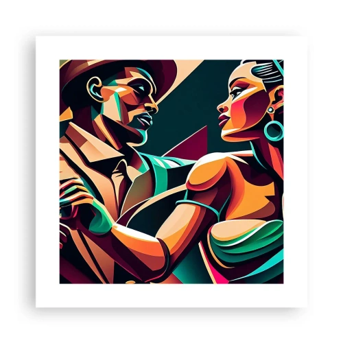 Plakat - I hjertets rytme - 40x40 cm