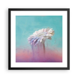 Plakat i sort ramme - Blomster efter døden - 40x40 cm