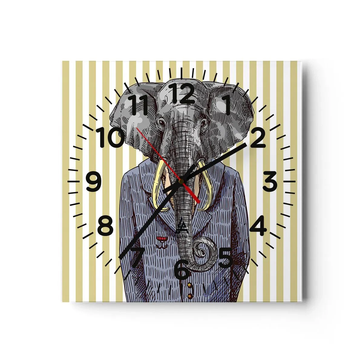 Vægur, Uret - Elegant af natur - 30x30 cm