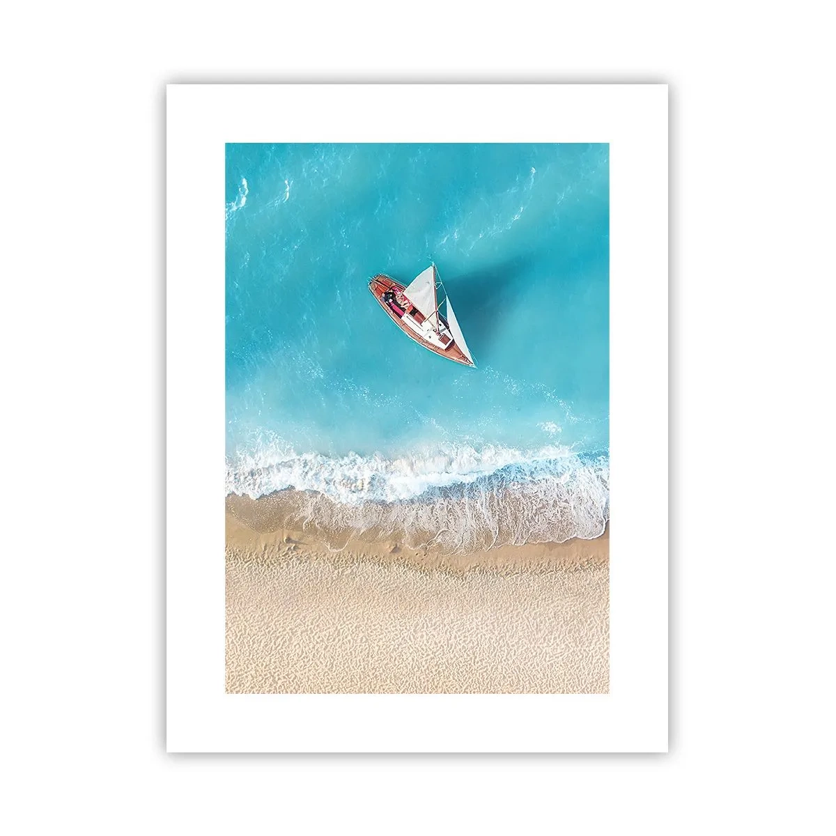 Plakat - På grænsen mellem blå og guld - 30x40 cm