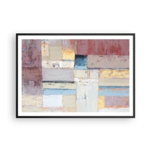 Plakat i sort ramme - Geometriens ro - 100x70 cm
