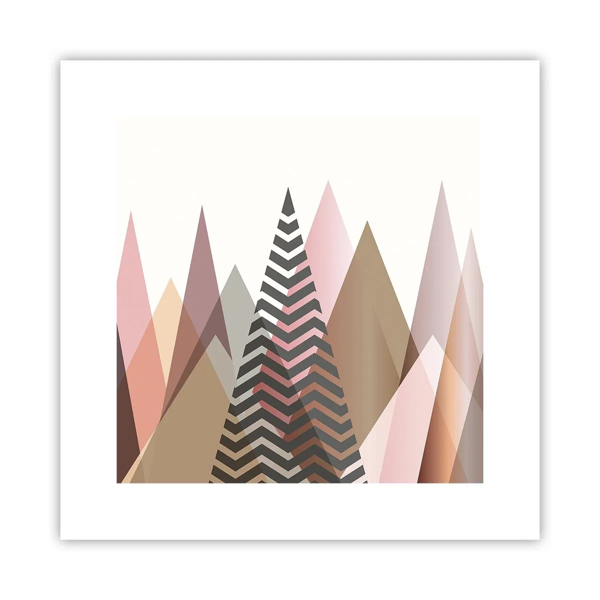 Plakat - Pyramide udsigt - 30x30 cm