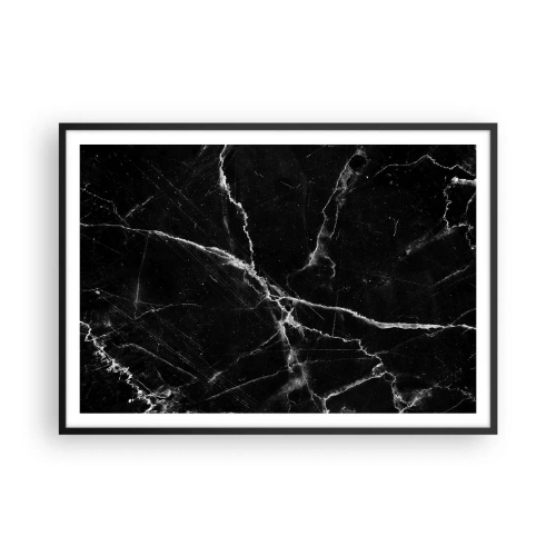 Plakat i sort ramme - Stenens hemmelige liv - 100x70 cm