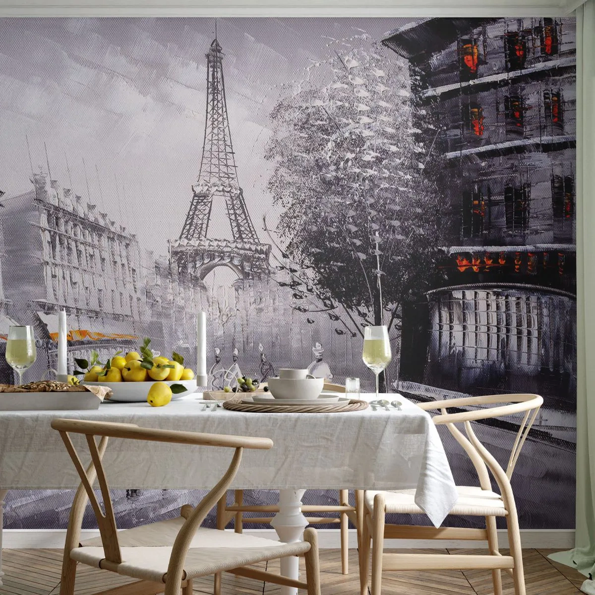 Fototapet Standard Eco - En parisisk spadseretur - By, Paris, Eiffeltårnet - 200x140 cm