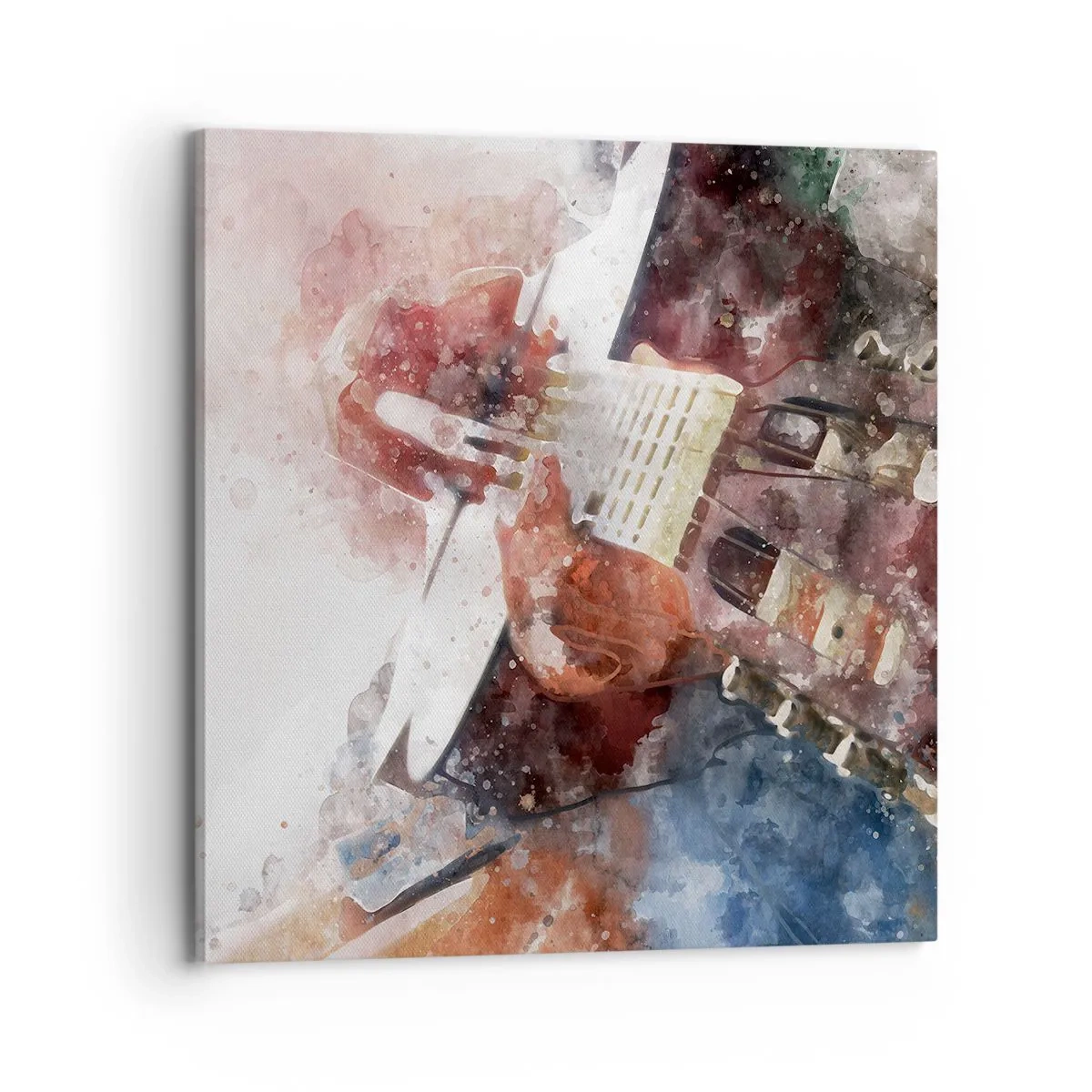 Lærredstryk - Billede på lærred - Og hvad synes du? - 70x70 cm