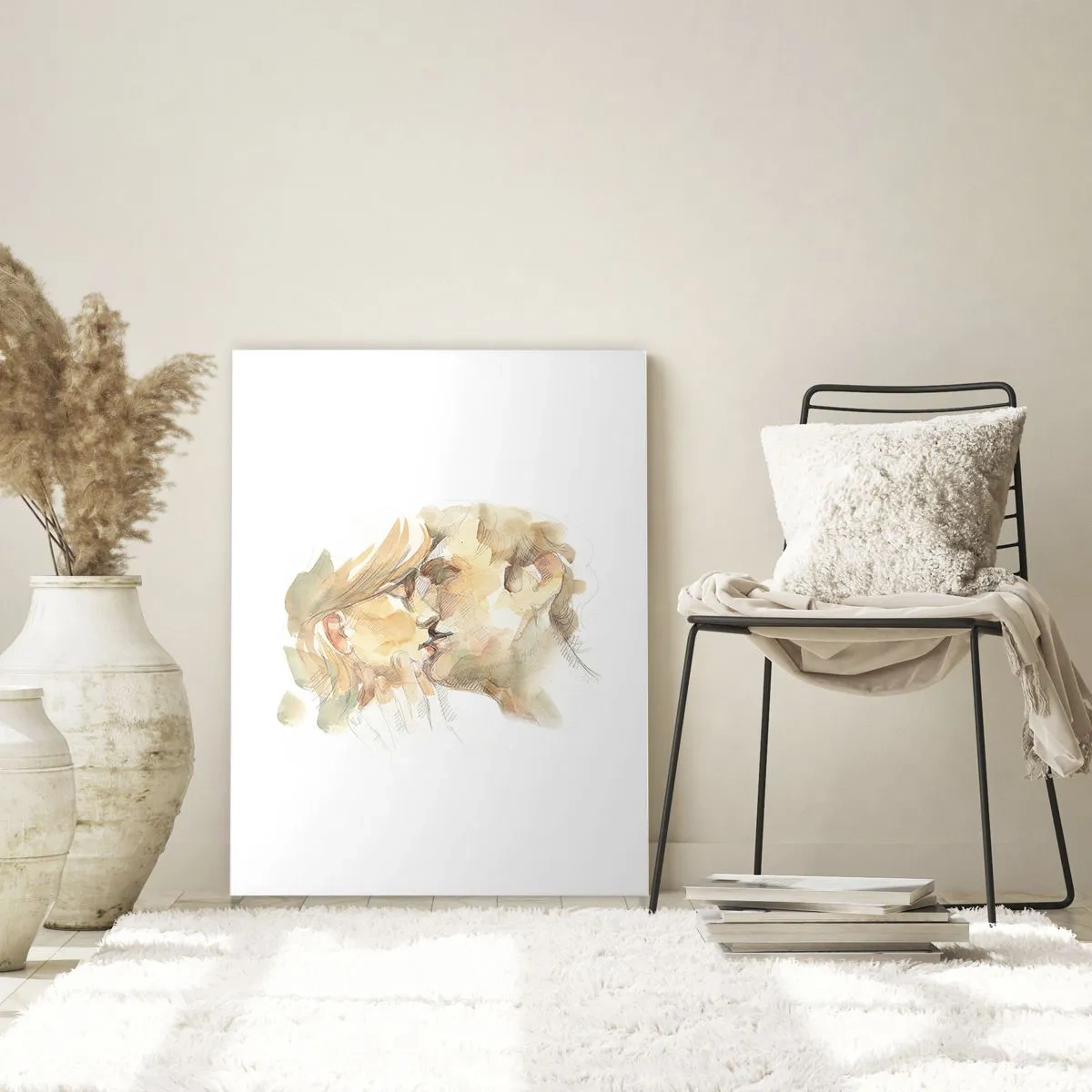 Billede på glas - Den fundne halvdel? - 80x120 cm