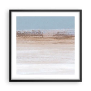 Plakat i sort ramme - Tvetydigt landskab - 50x50 cm