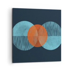 Lærredstryk - Billede på lærred - Symmetrisk sammensætning - 60x60 cm