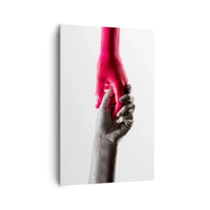 Lærredstryk - Billede på lærred - Sammen, om end forskellige - 80x120 cm