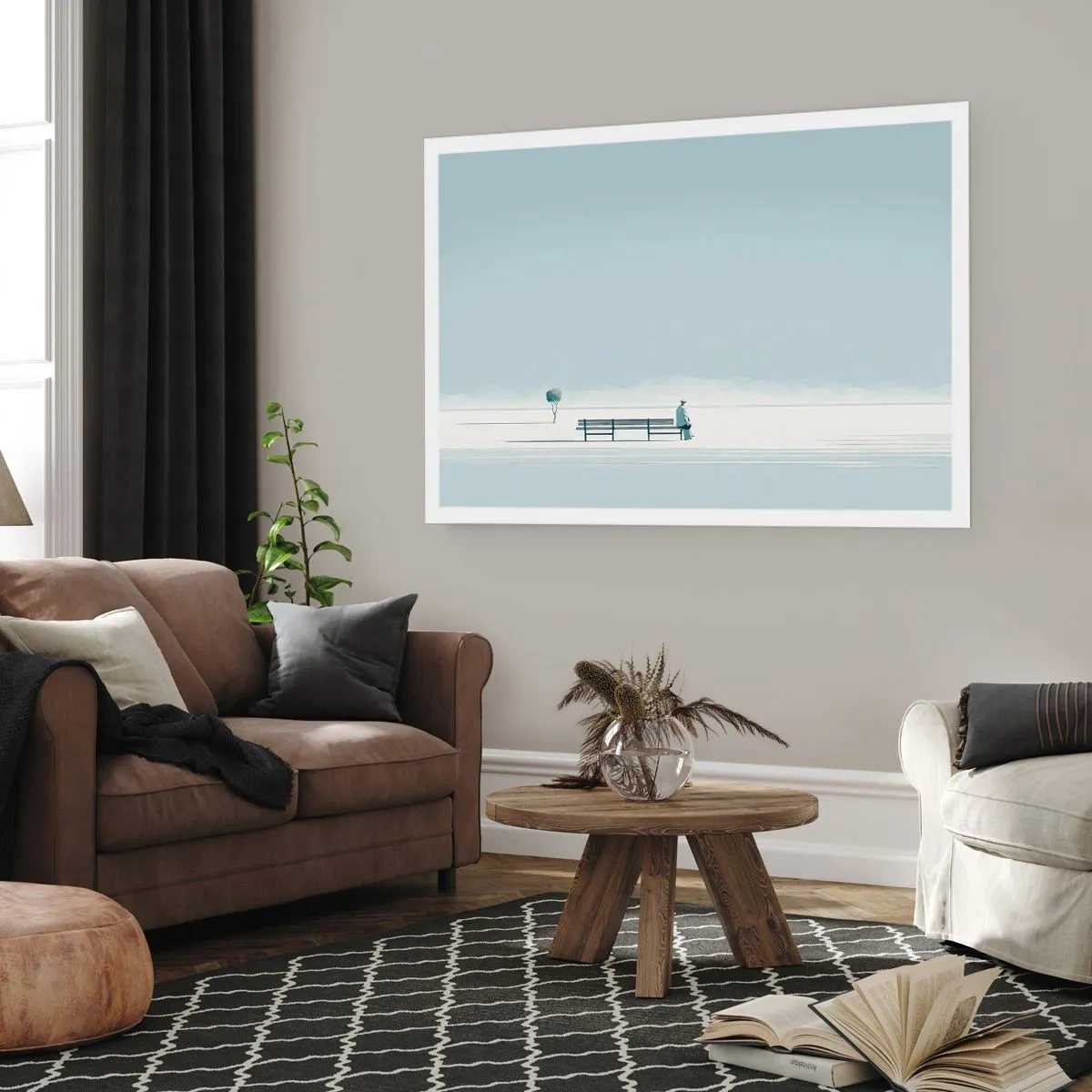 Plakat - Ja, jeg venter. - 100x70 cm