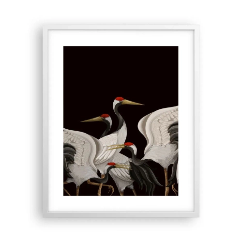 Plakat i hvid ramme - Fugle anliggender - 40x50 cm