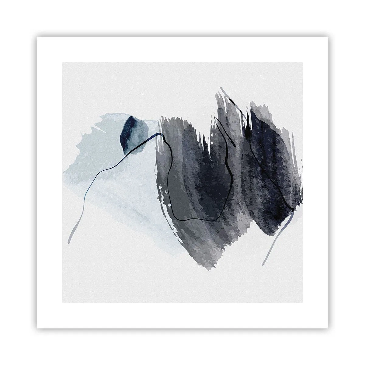 Plakat - Intensitet og bevægelse - 40x40 cm