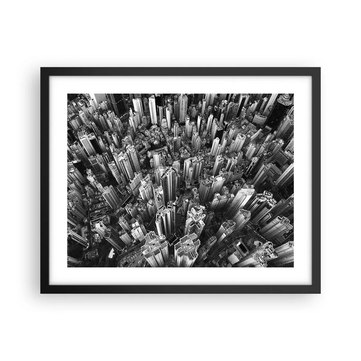 Plakat i sort ramme - Stadig højere og højere - 50x40 cm