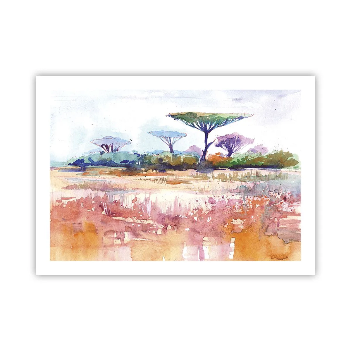 Plakat - Savannens farver - 70x50 cm
