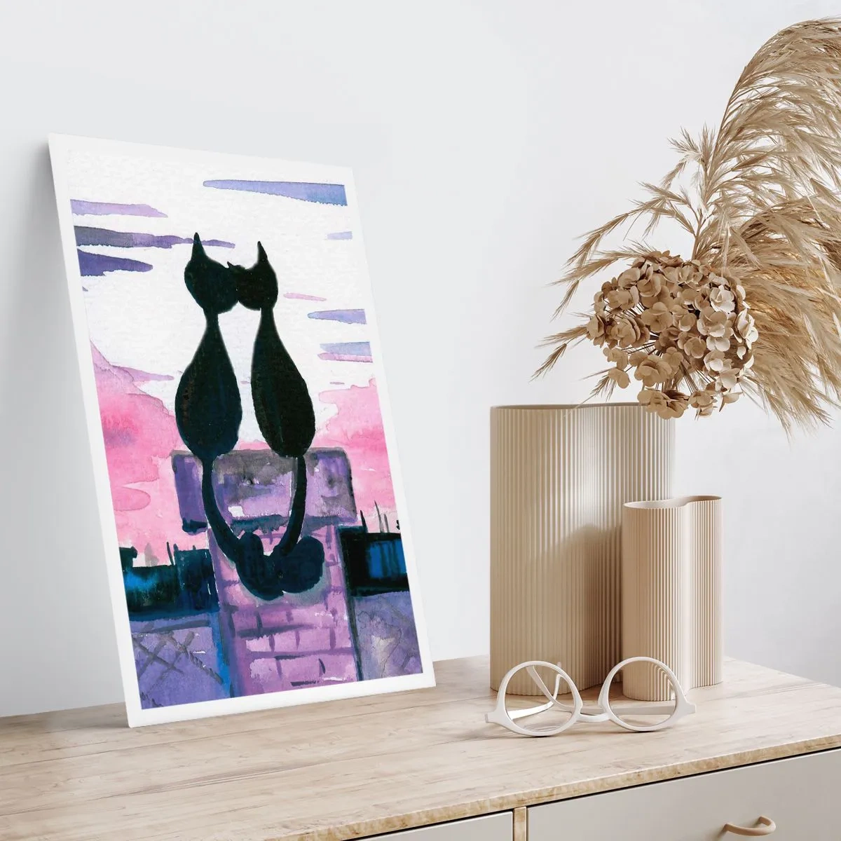 Plakat - Rendez-vous under månen - 30x40 cm
