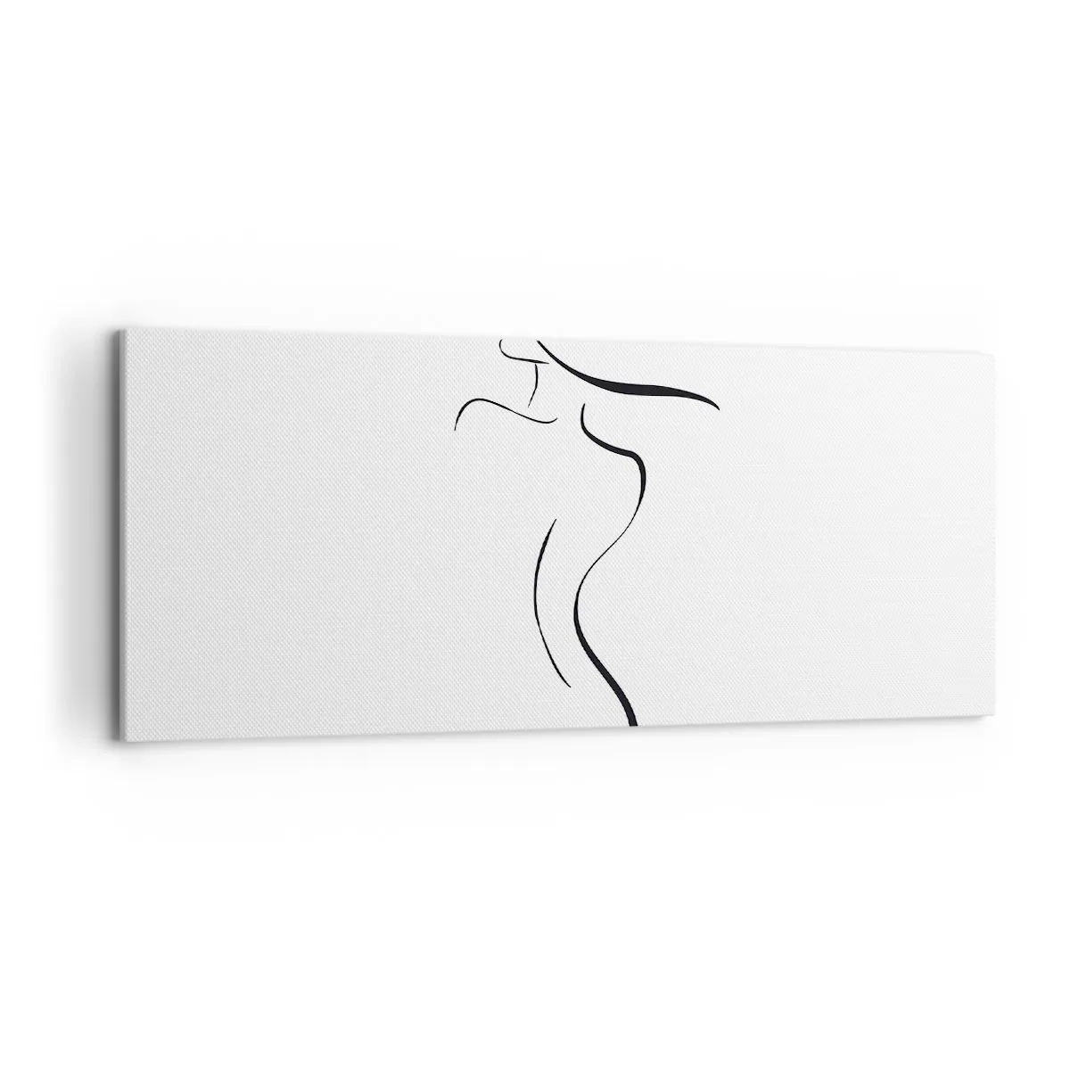 Lærredstryk - Billede på lærred - Flygtig som en bølge - 120x50 cm