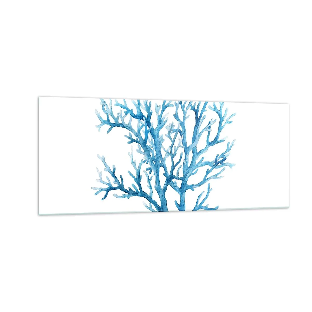 Billede på glas - Marint filigran - 100x40 cm