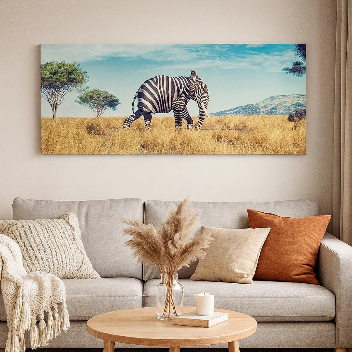 Lærredstryk - Billede på lærred - Grå er ikke længere på mode - 30x30 cm