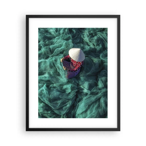 Plakat i sort ramme - I et hav af lys - 40x50 cm