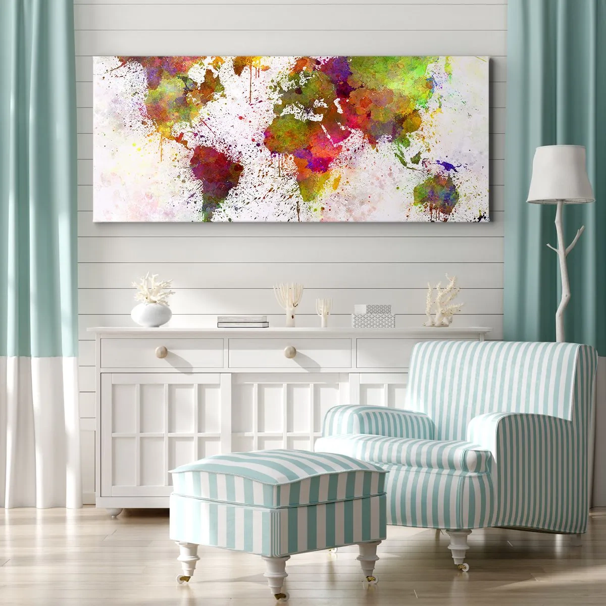 Lærredstryk - Billede på lærred - På en eller anden måde gik det bare godt - 160x50 cm