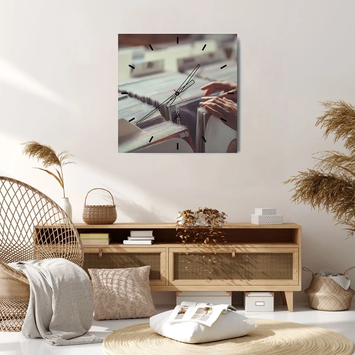 Vægur, Uret - På jagt efter følelser - 30x30 cm