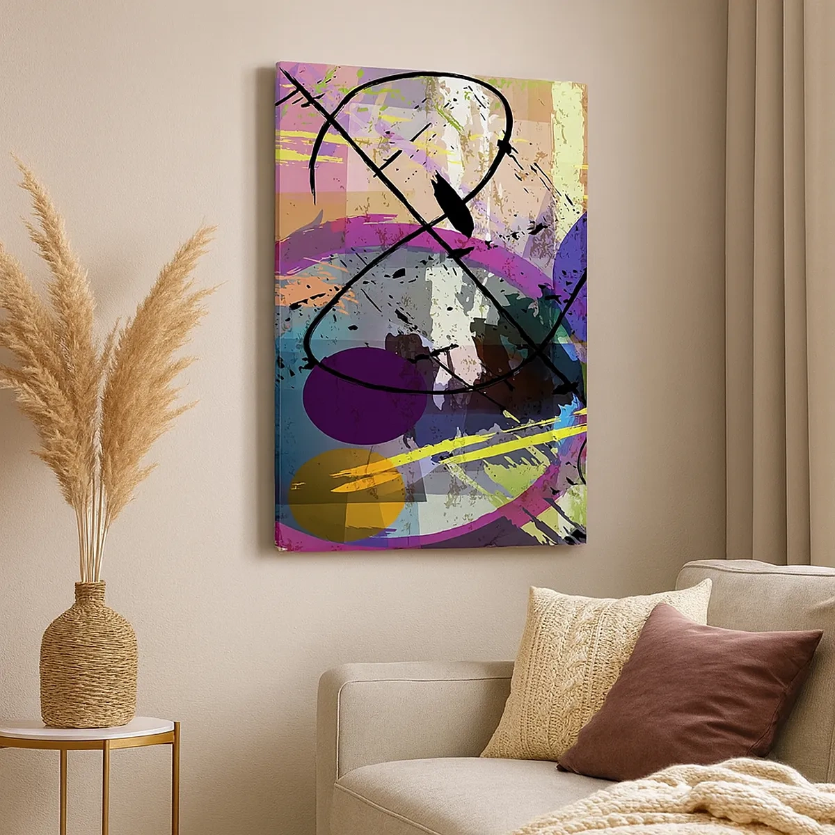 Lærredstryk - Billede på lærred - Kan være lige eller rundt - 50x70 cm