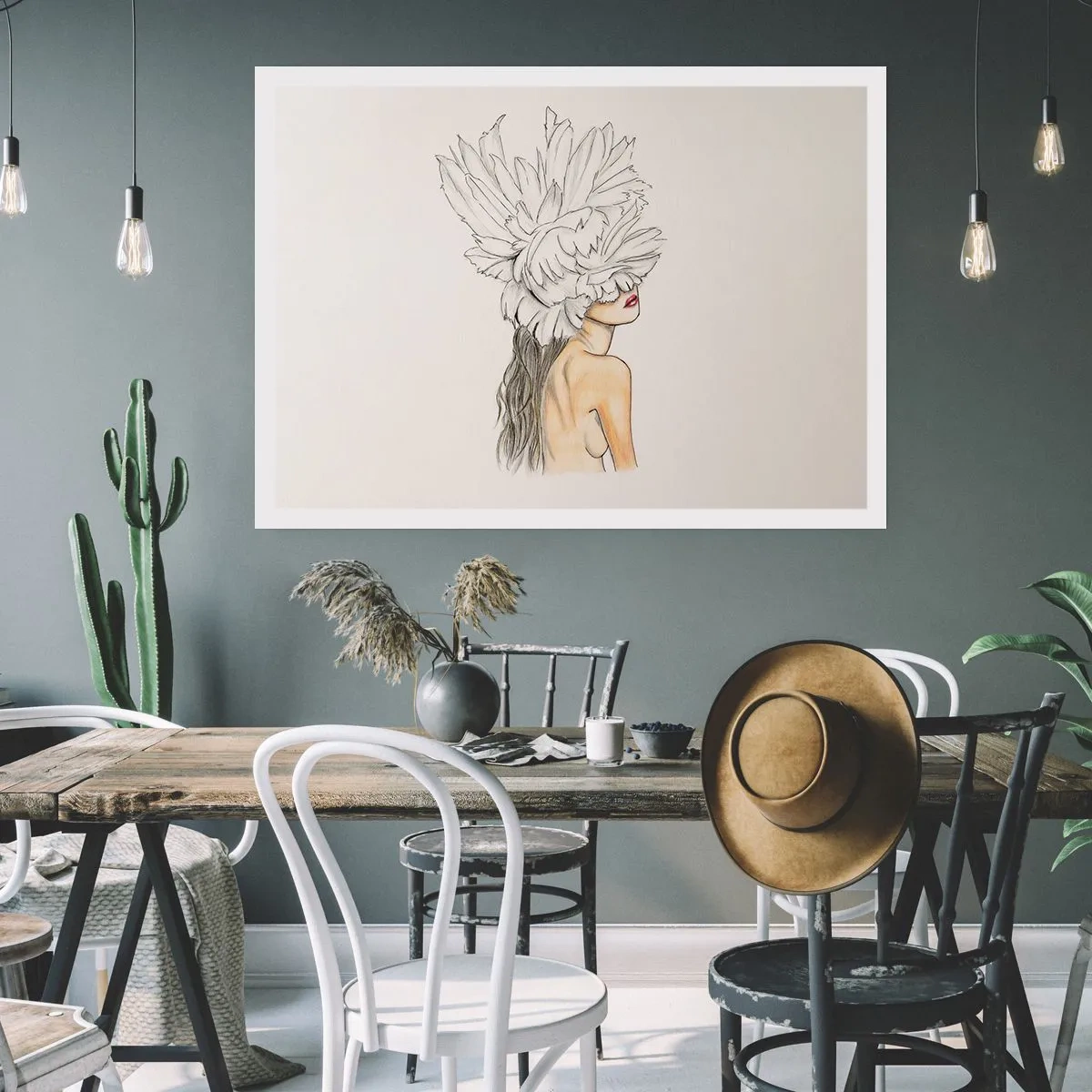 Plakat - Skønhed kronet - 100x70 cm