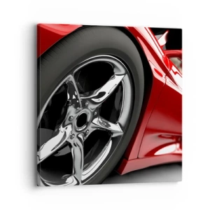 Lærredstryk - Billede på lærred - Lavet til fart - 30x30 cm
