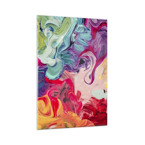 Billede på glas - Farvernes fødsel - 80x120 cm